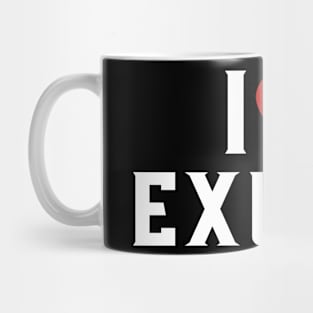 I Heart Love Exuma Bahamas islands Mug